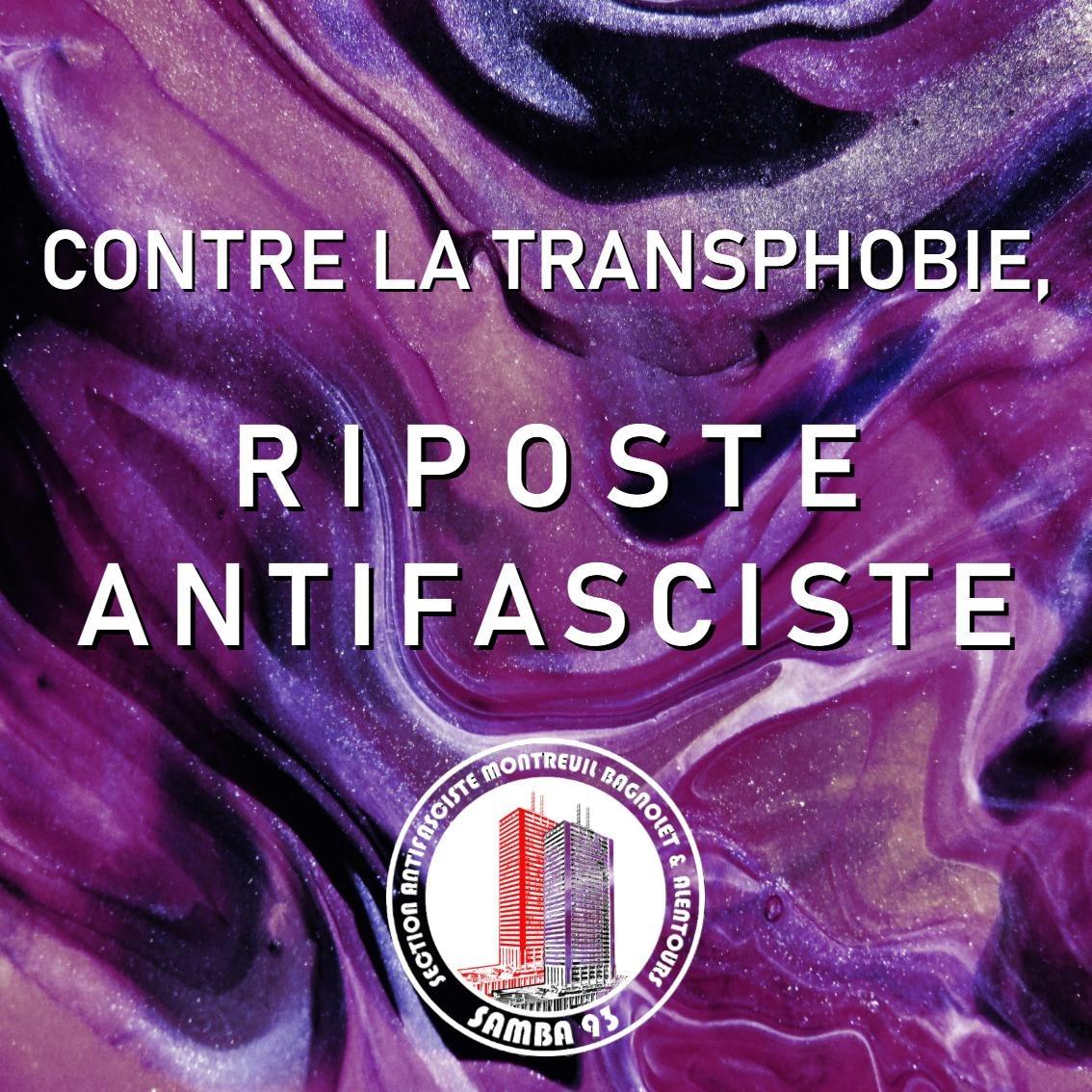 Contre la transphobie, riposte antifasciste