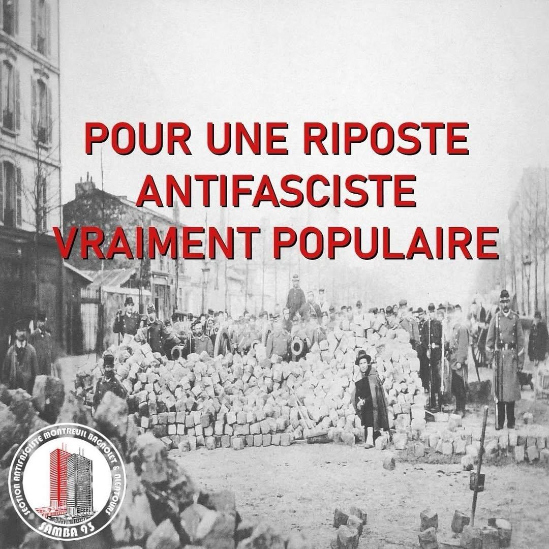 Pour une riposte antifasciste vraiment populaire