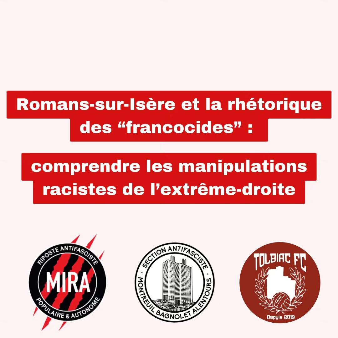 Romans-sur-Isère et la rhétorique des “francocides”